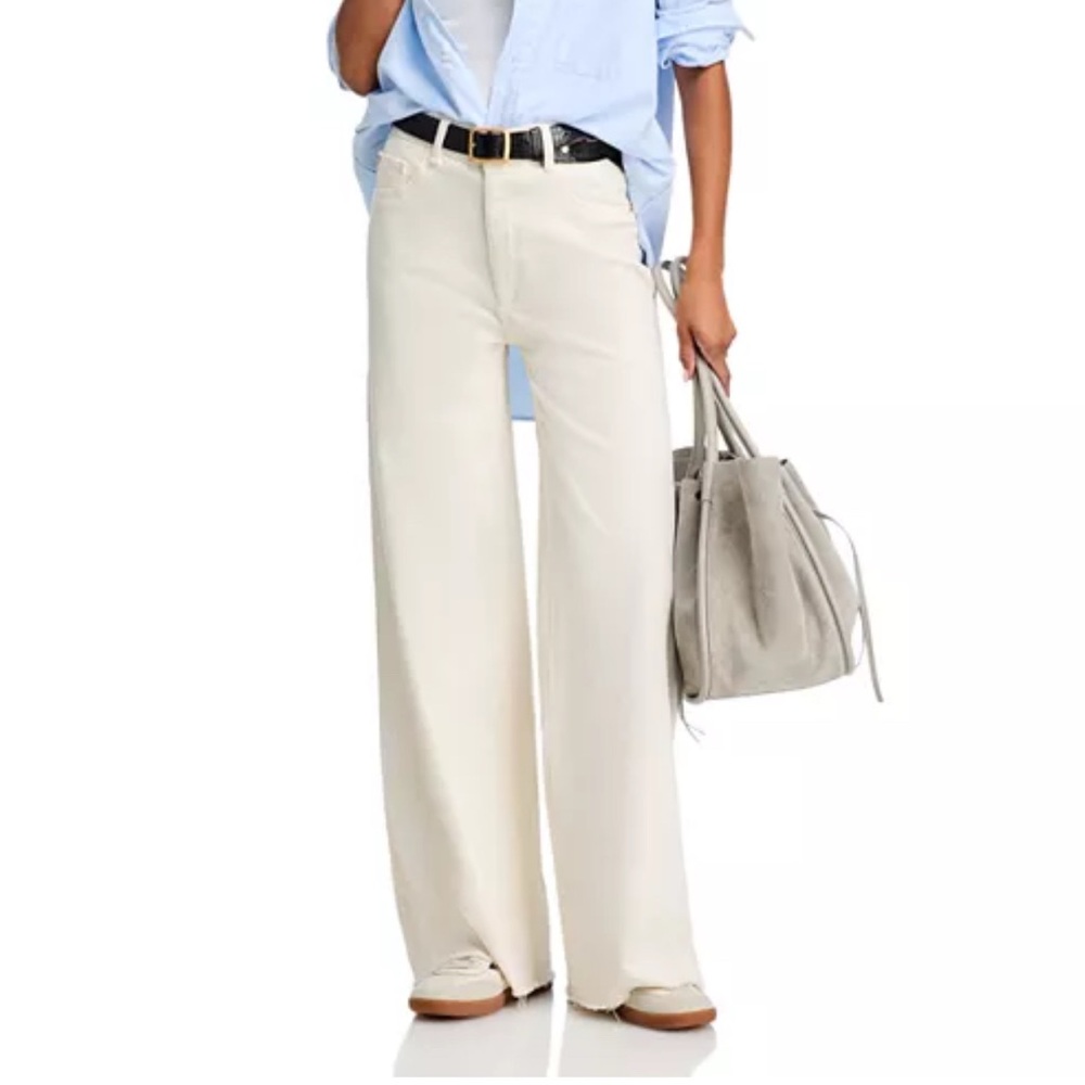 DL1961 Eggshell Wide-Leg Jeans